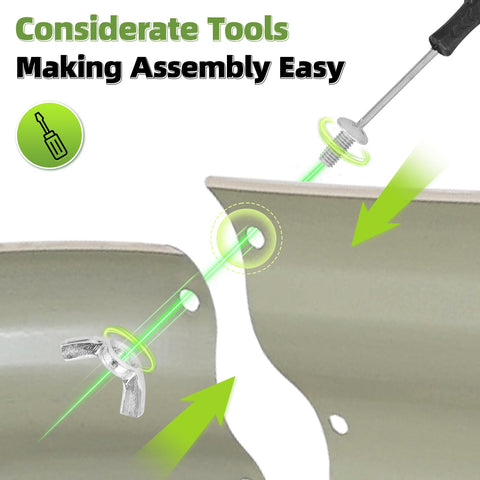 G GOOD GAIN assembly kit image, quick setup with included tools and gloves
