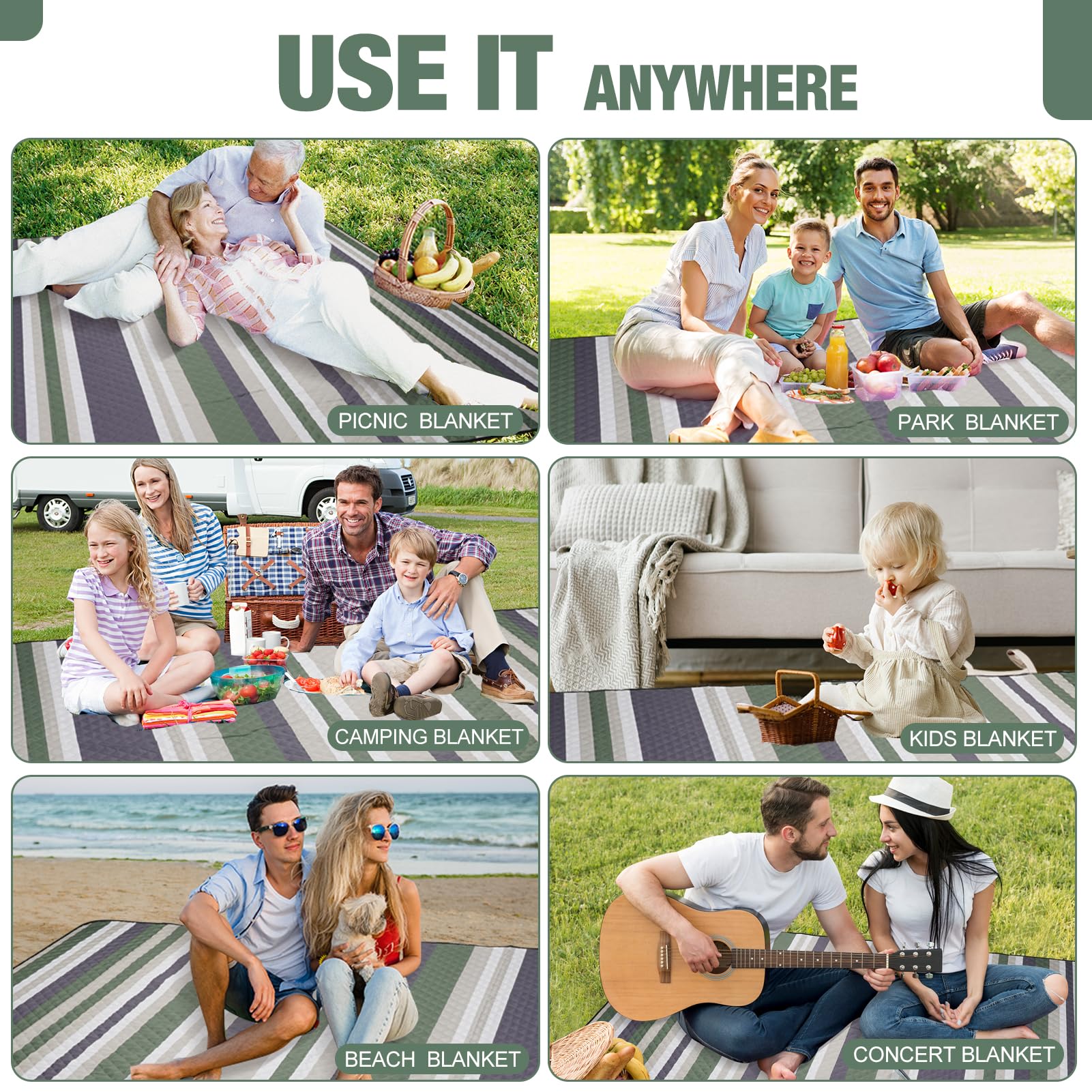 G GOOD GAIN ideal for picnics, beaches, parks, and concerts.