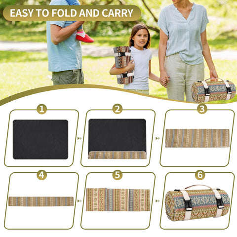 G GOOD GAIN picnic blanket beach-on-the-go ideal for sunny beach outings.