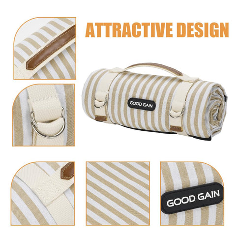G GOOD GAIN beach blanket on sand with sand-free surface