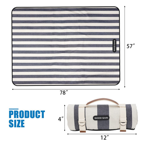 G GOOD GAIN denim blue blanket easy to hand wash or spot clean
