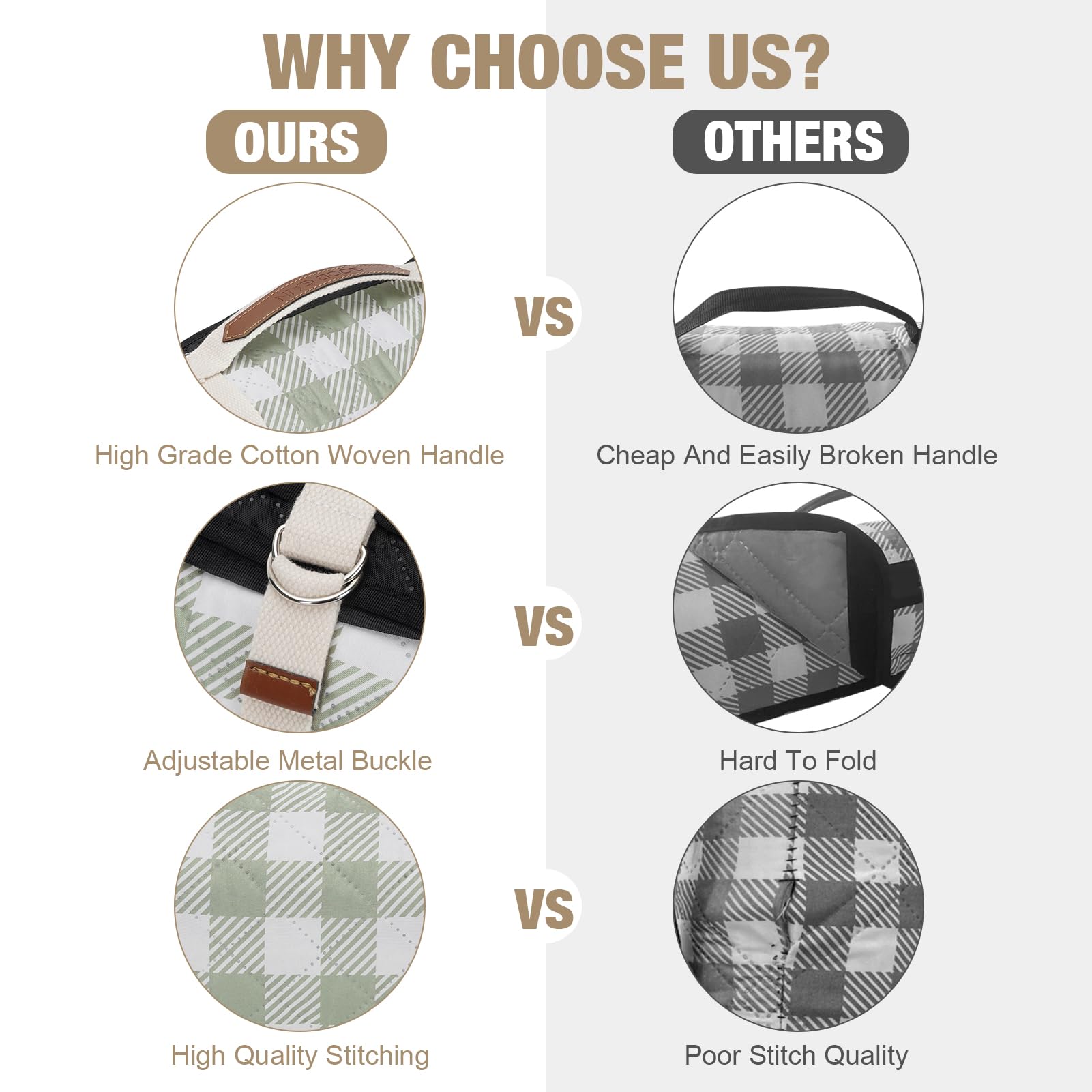 G Good Gain machine-washable top simplifies cleanup after picnics
