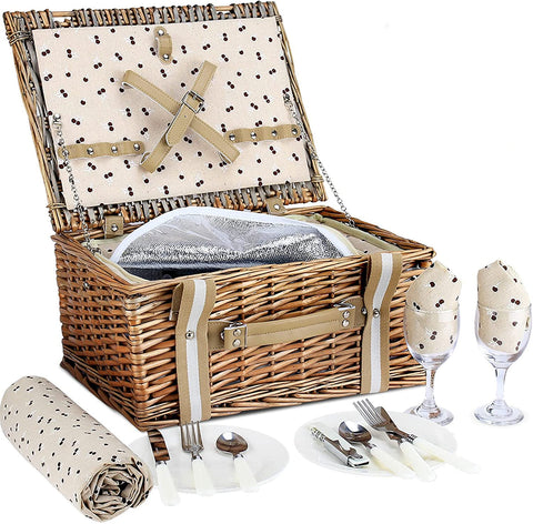 G GOOD GAIN Willow wicker material shows durable, classic outdoor style.