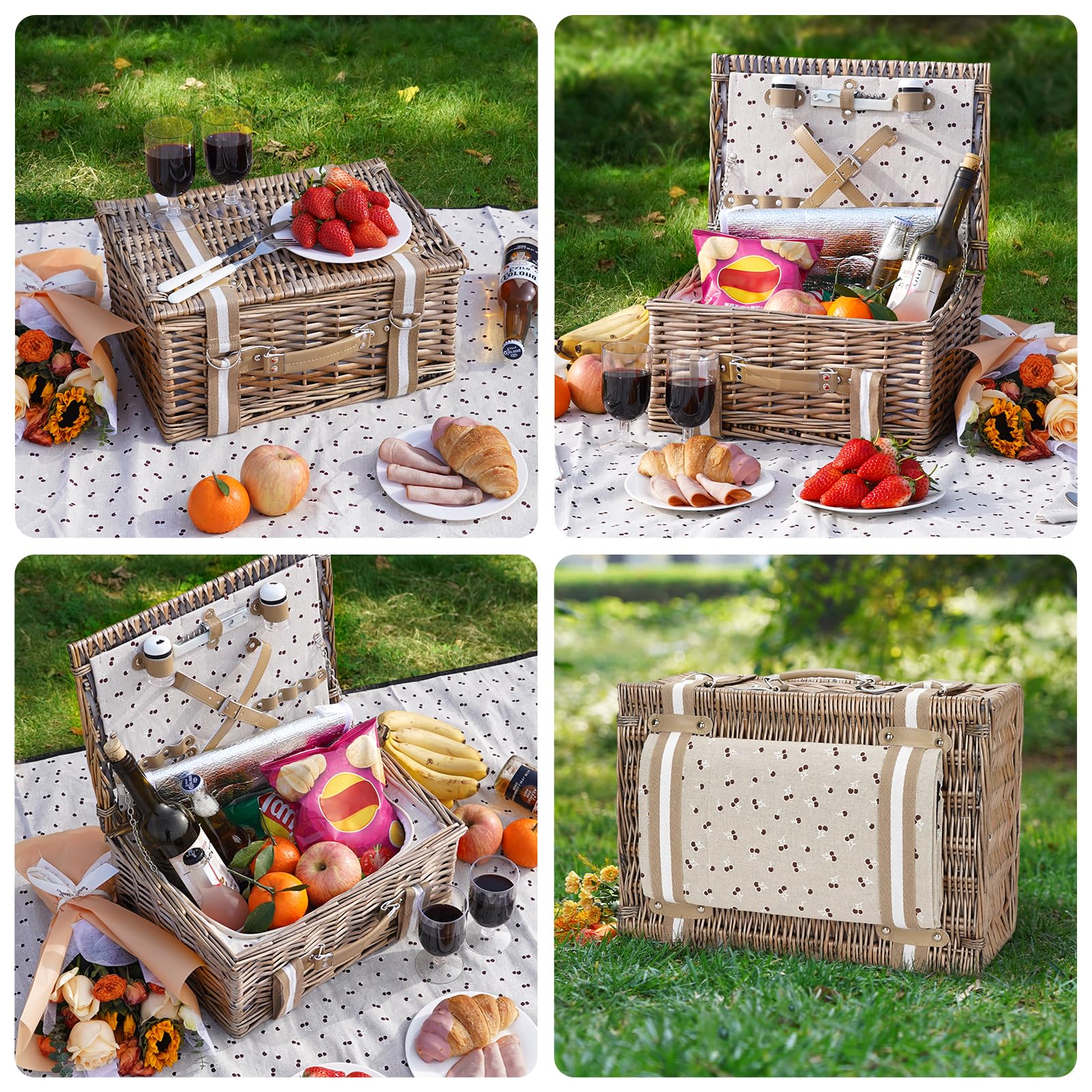 G GOOD GAIN Outdoor picnic scene ideal for camping and birthday outings.