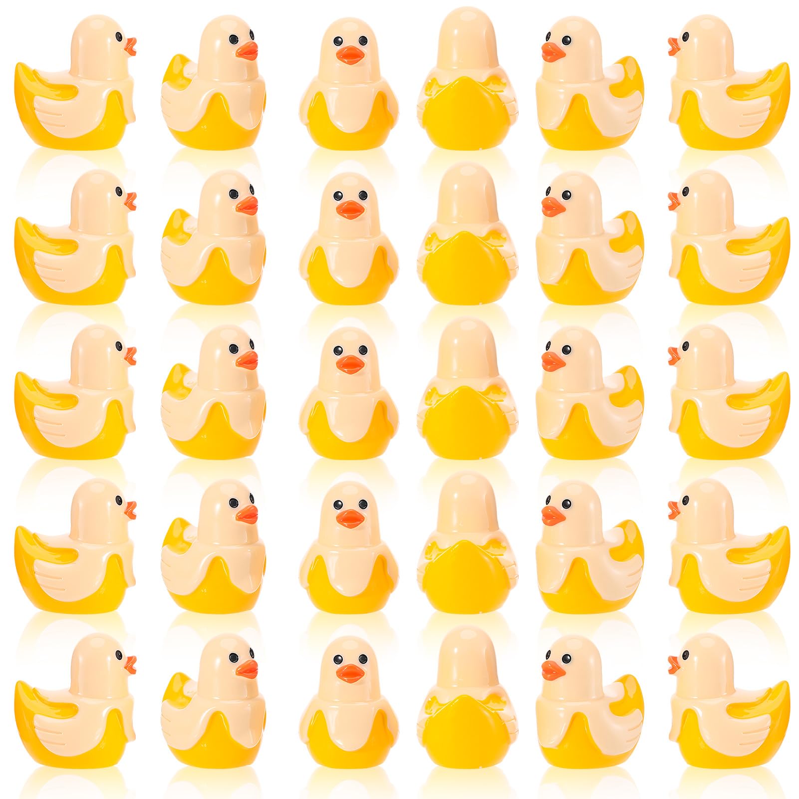GGSTDDUP durable resin ducks maintain color in miniature landscapes.