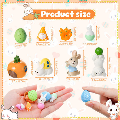 GGSTDDUP bunny gnome figurine adds whimsical detail to shelves and tables