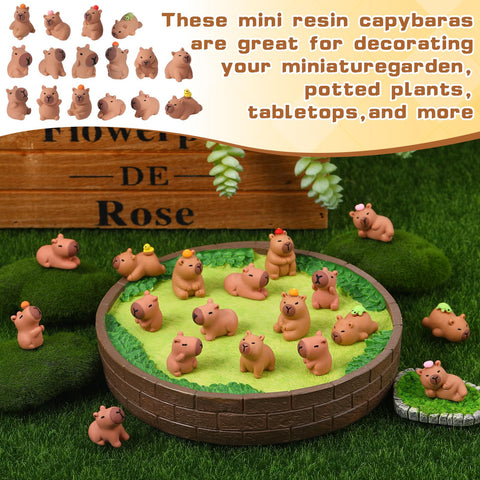 GGSTDDUP capybara figurines for desk vibes and craft projects.