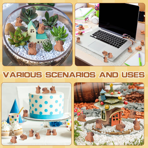GGSTDDUP capybara mini style-5 figurine for miniature landscapes and gifts