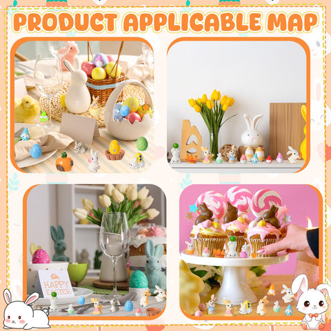 GGSTDDUP Easter eggs figurine brings playful color to centerpieces