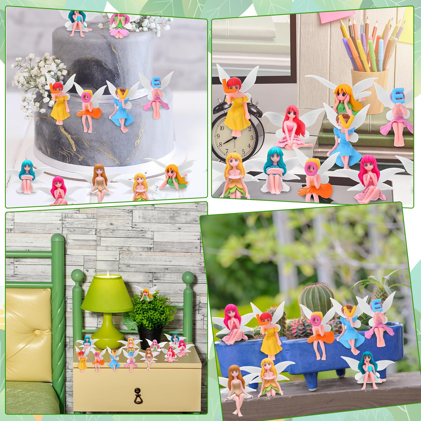 GGSTDDUP fairy figurine for cake toppers adds delicate charm.