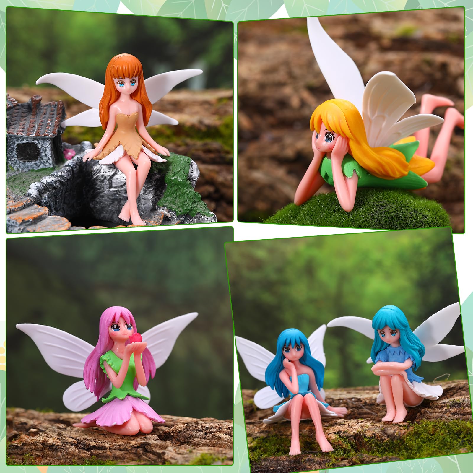GGSTDDUP colorful fairies brighten wedding centerpieces with whimsy.