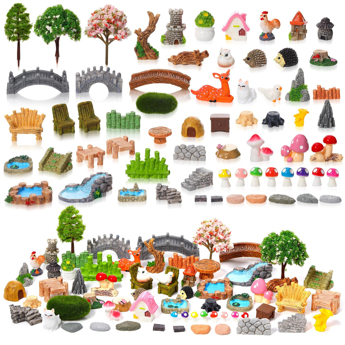 GGSTDDUP fairy garden mini animals for planters and terrariums