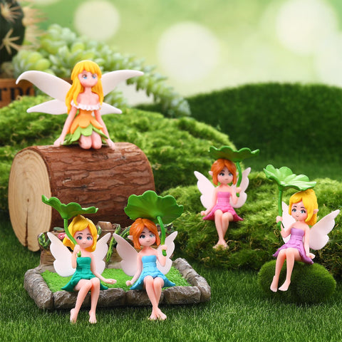 GGSTDDUP fairy garden terrarium decor enhances moss landscapes with color.