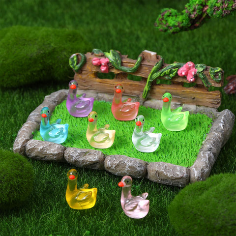 GGSTDDUP luminous geese collection enhances fairy gardens and succulent planters.