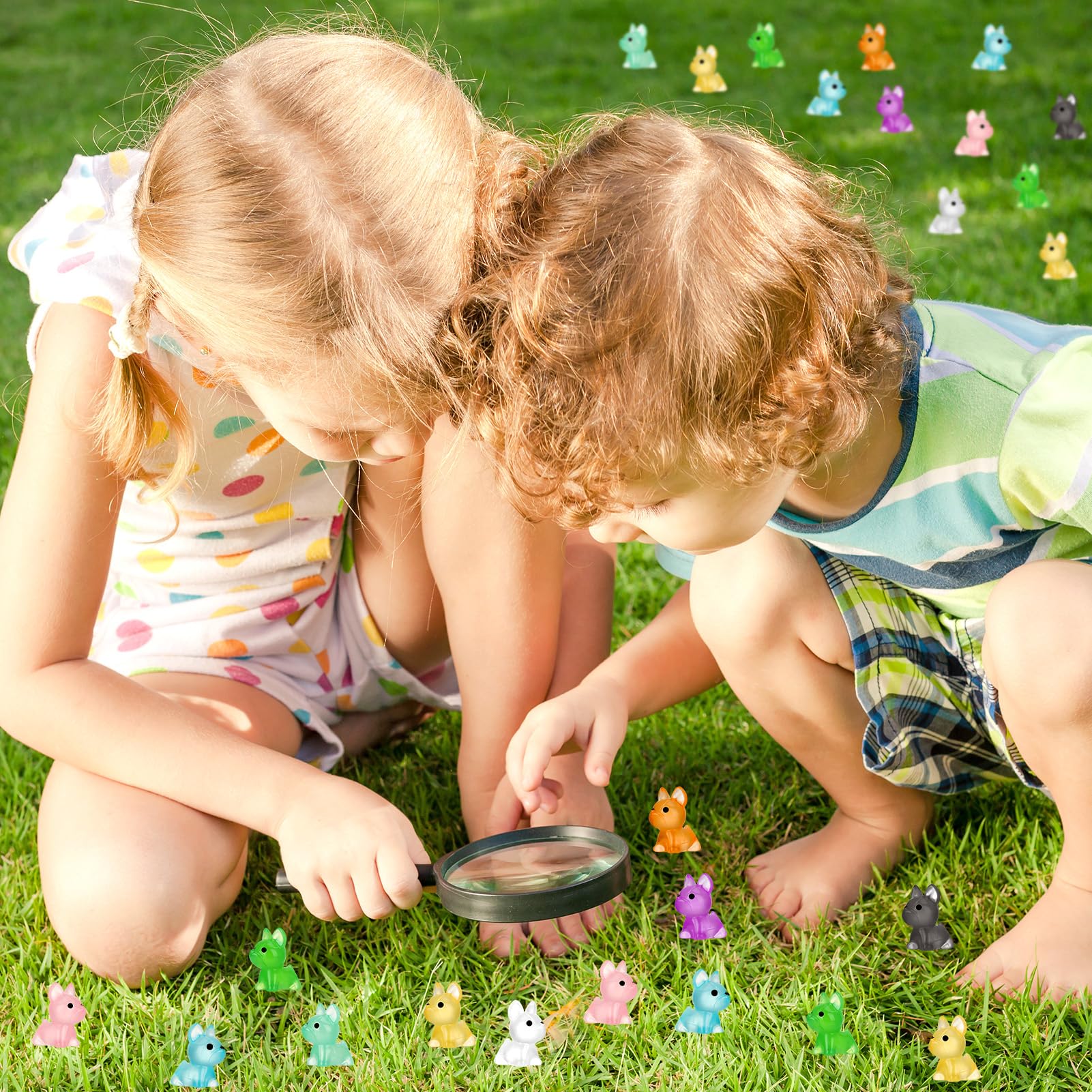 GGSTDDUP glow mini dog figures enhance micro landscapes and DIY projects