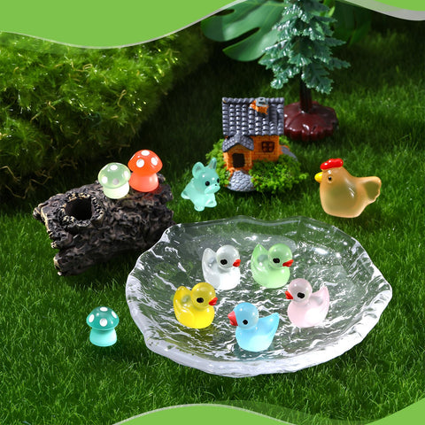 GGSTDDUP glow mushroom figures for whimsical garden scenes