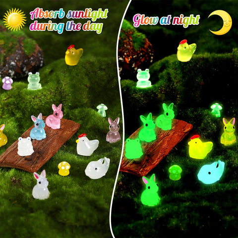GGSTDDUP luminous chickens glow gently for whimsical dollhouse scenes.