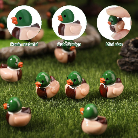 GGSTDDUP Mini mallard ducks 1.9 cm perfect for tiny displays.