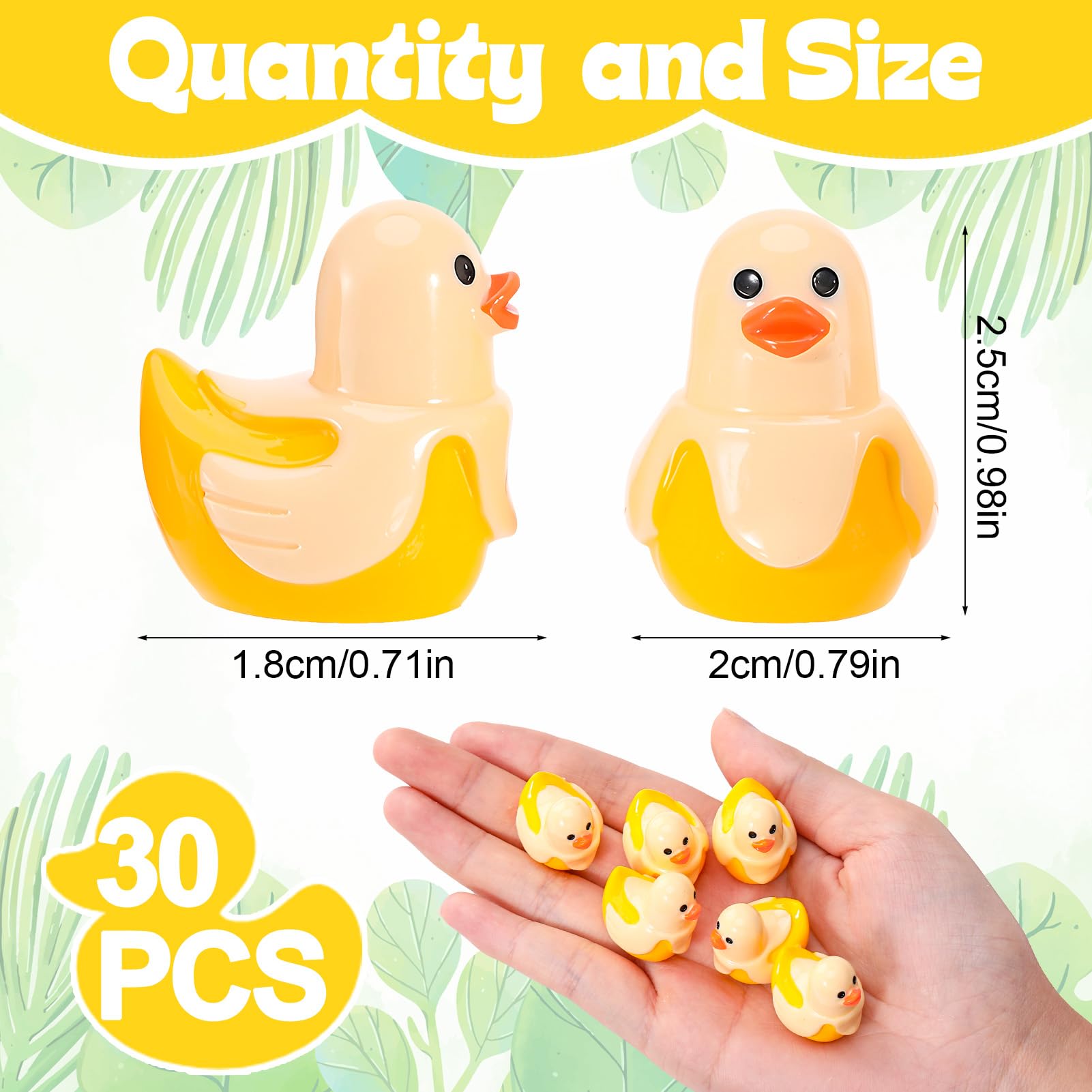 GGSTDDUP mini banana duck figures add charm to dollhouses and displays.