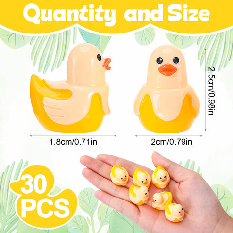 GGSTDDUP mini banana duck figures add charm to dollhouses and displays.