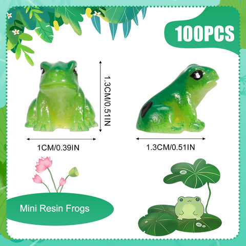 GGSTDDUP mini frogs detailed view highlights tiny resin finish ideal for aquariums.
