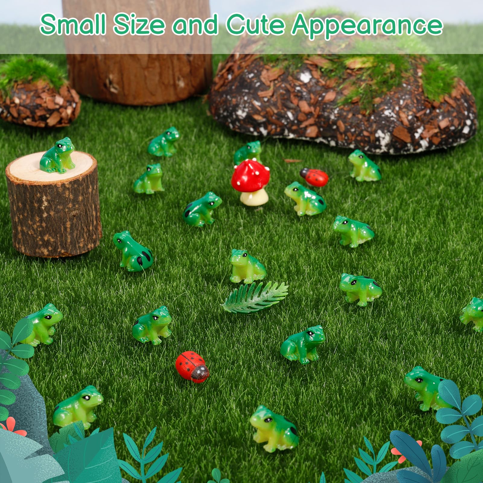 GGSTDDUP mini frogs garden decoration adds whimsy to plants and patios.