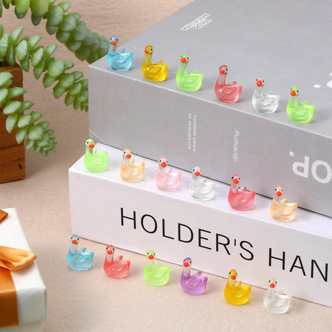 GGSTDDUP tiny geese for terrariums add charm to dollhouses and landscapes.