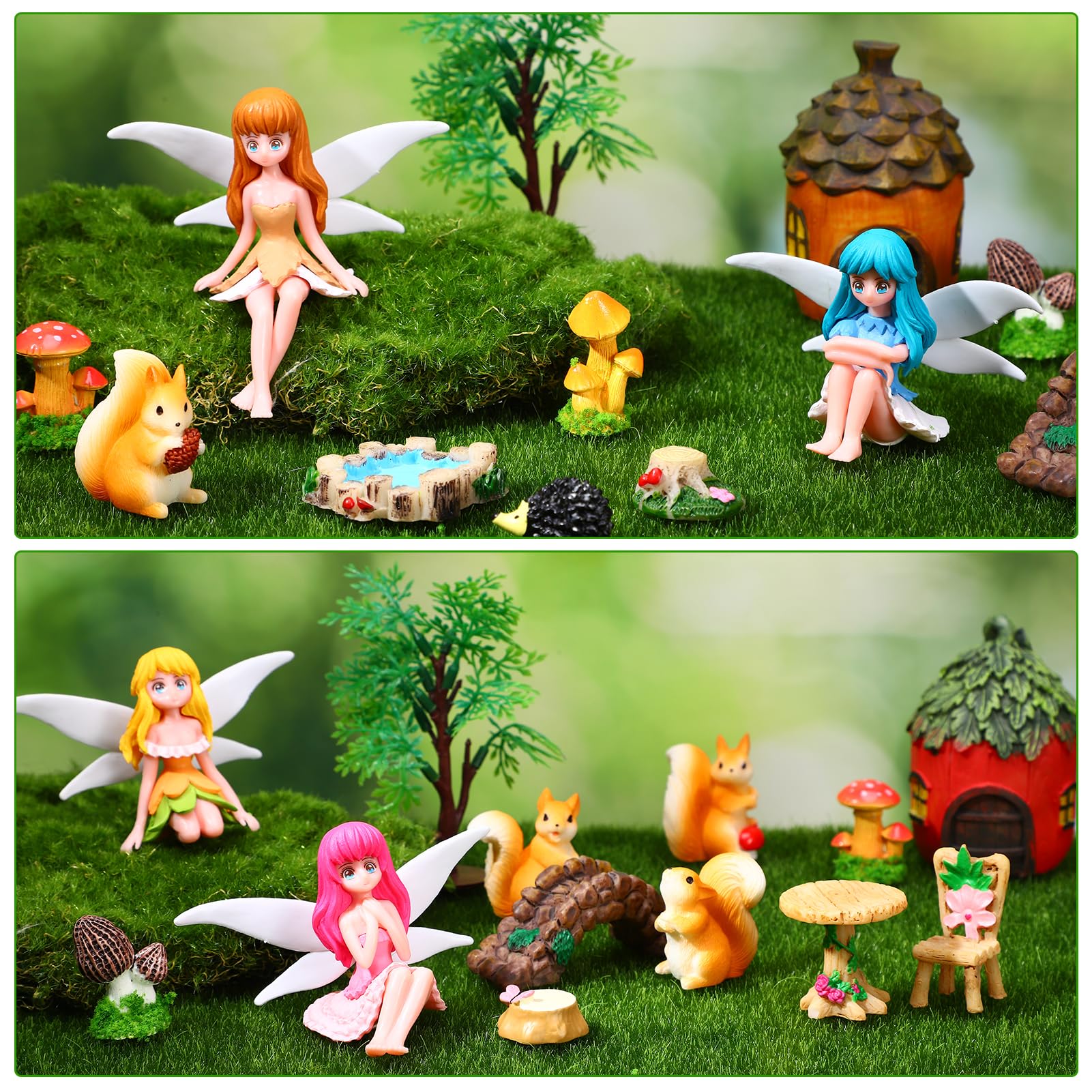 GGSTDDUP miniature garden accessories pack offers versatile DIY decorating options.