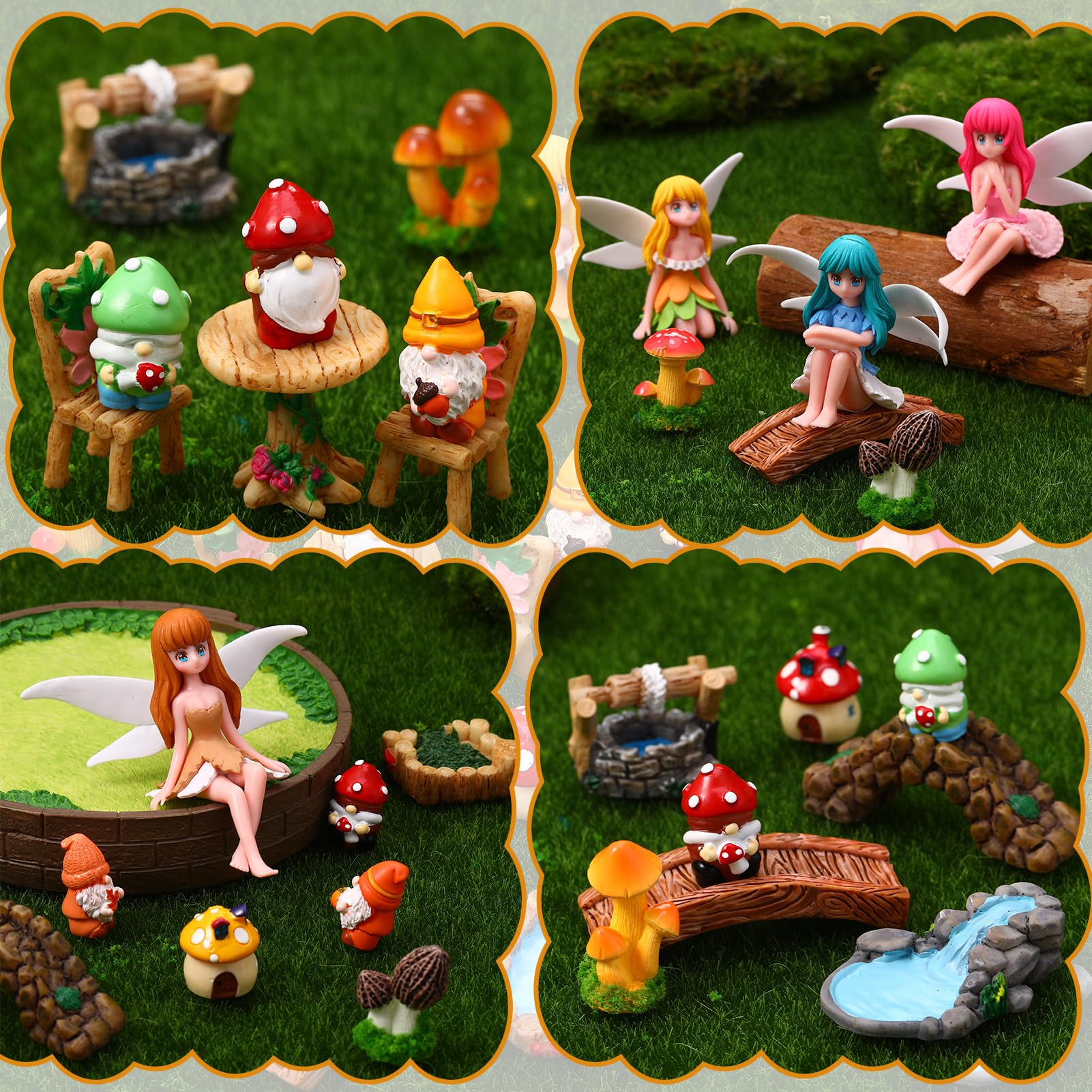 GGSTDDUP mushroom house as whimsy focal point in fairy habitats.