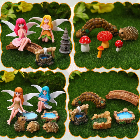 GGSTDDUP mushroom pieces provide whimsical accents for potting plants.
