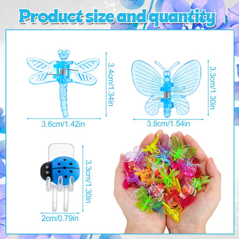 GGSTDDUP orchid clips butterfly design easy clipping on stems