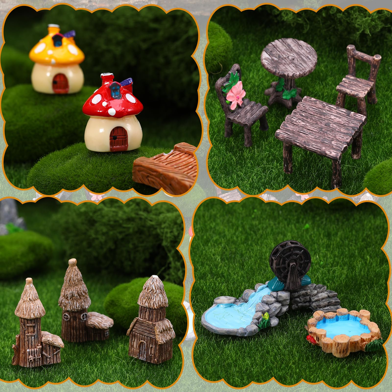 GGSTDDUP squirrels and hedgehogs figures add whimsy to outdoor displays