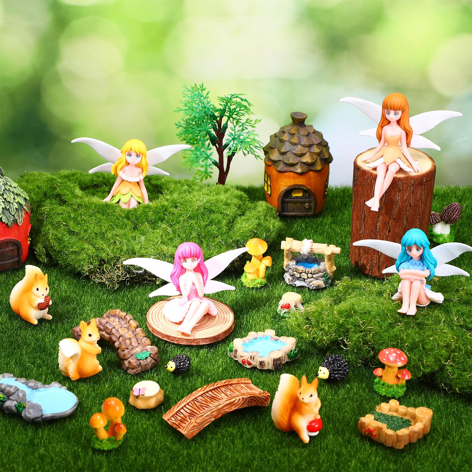 GGSTDDUP stone bridge ornament enhances tiny landscape and terrarium paths.
