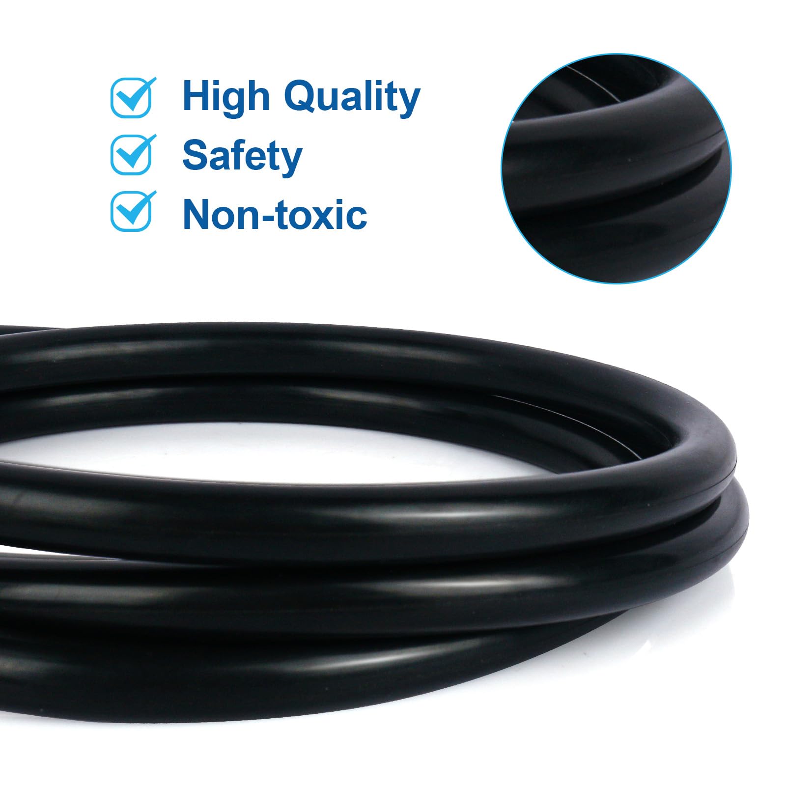 GGTE high-strength rubber o-ring material resists UV and heat for pool durability.