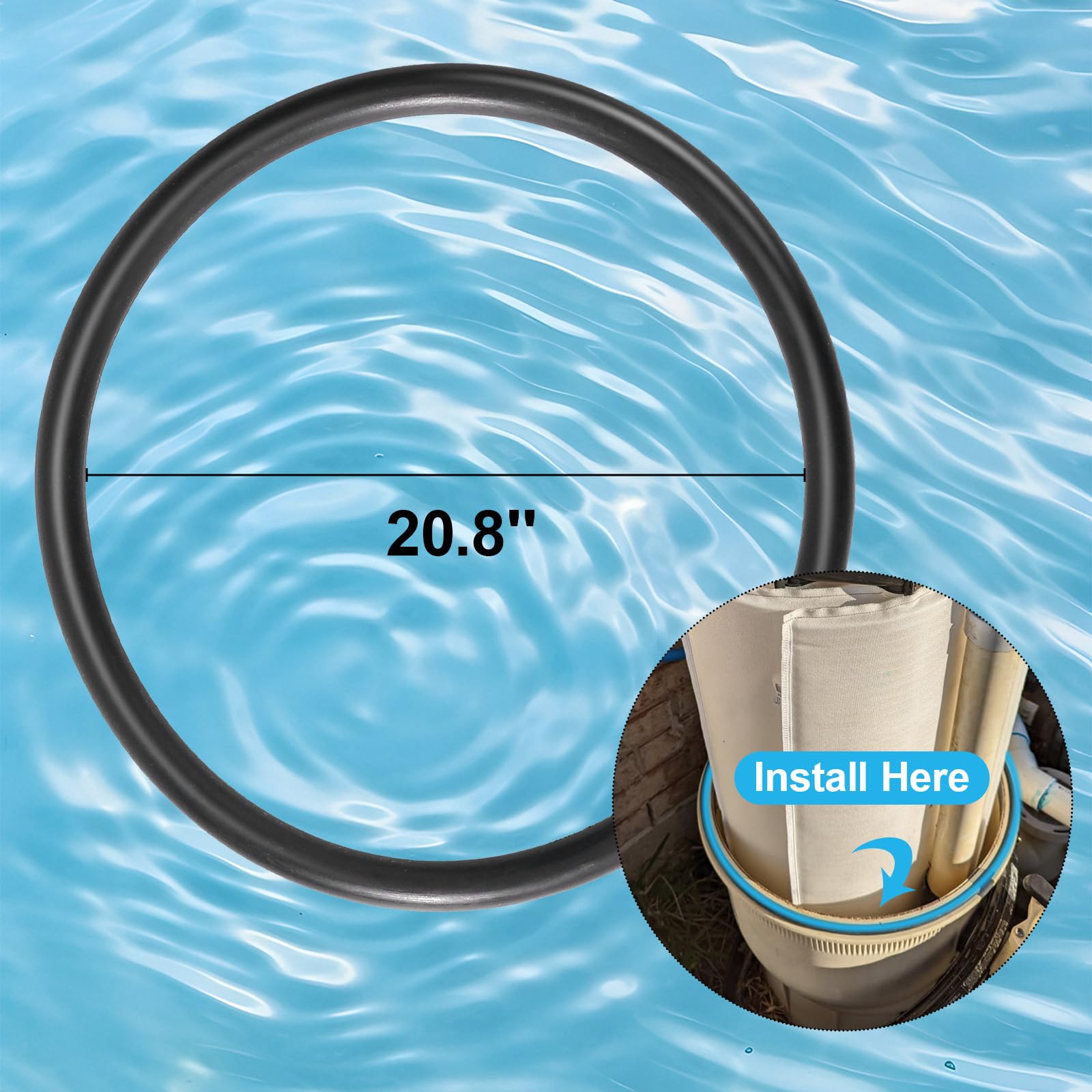 GGTE Pentair CCP compatibility o-ring demonstrates secure fit for reliable filtration.