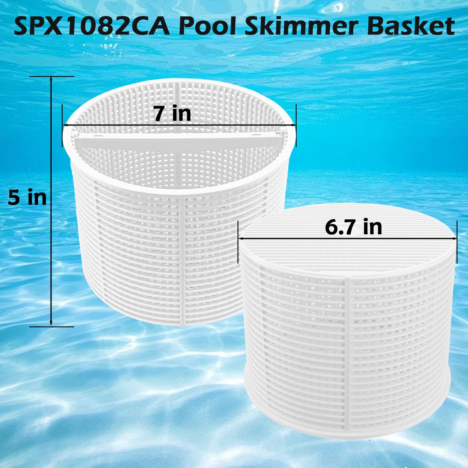 GGTE SPX1082CA basket size fits 7-inch skimmers for precise replacement