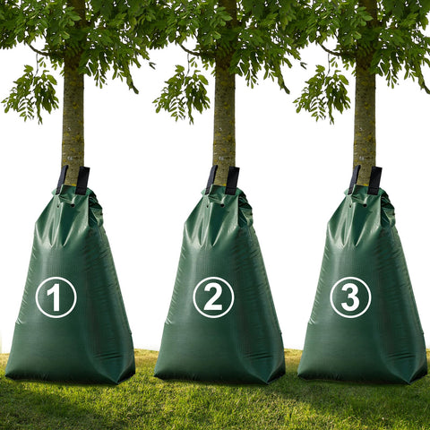 GGYKJSK 20-gallon tree water bag around trunk delivers slow irrigation to the root zone