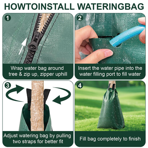 GGYKJSK weather-resistant straps and zippers ensure secure installation around a tree