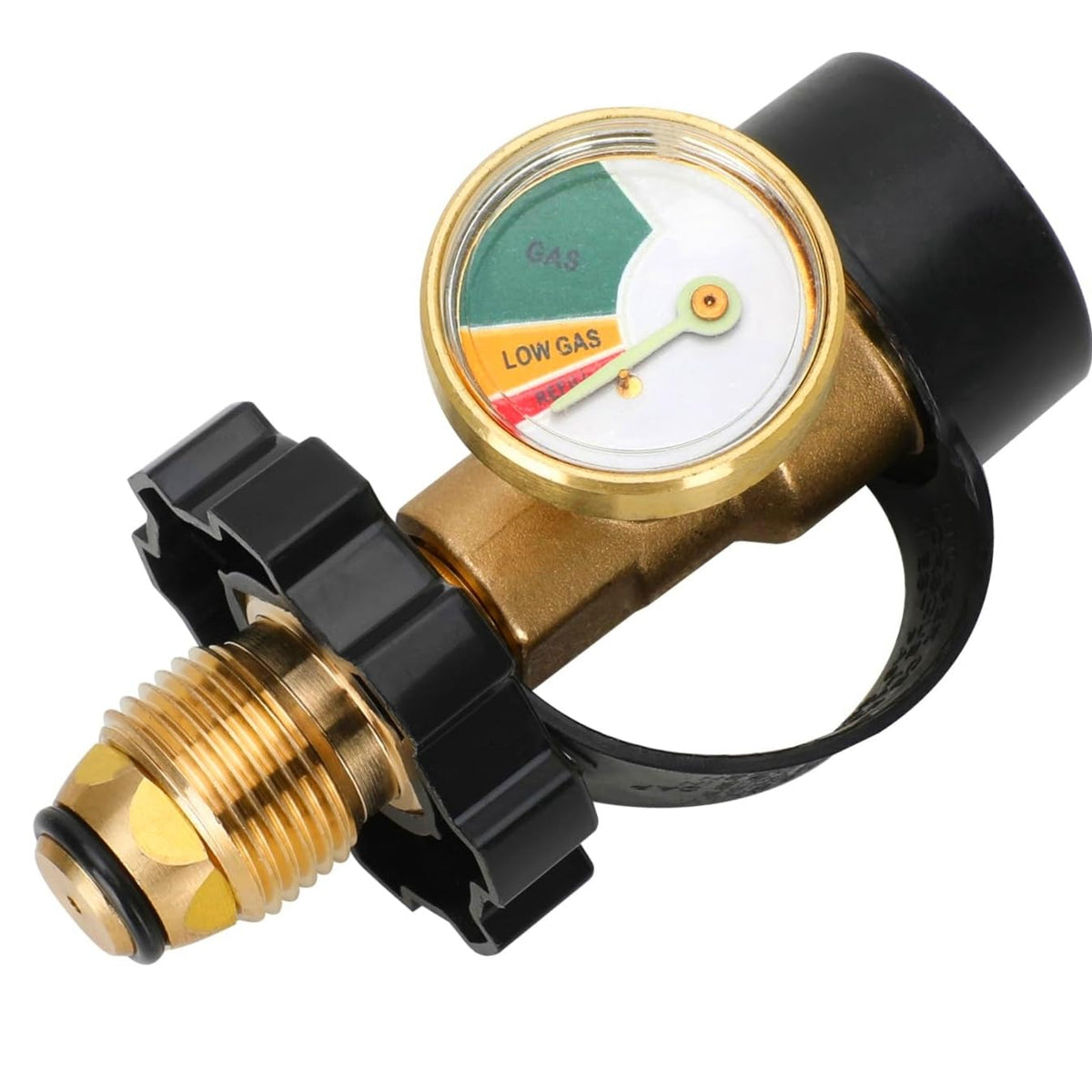 GHAKUTB 100 lb propane tank adapter connects POL to QCC1 for Type 1 tanks.