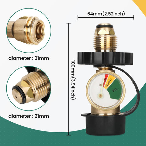 GHAKUTB POL-to-QCC1 converter gauge in bright display.