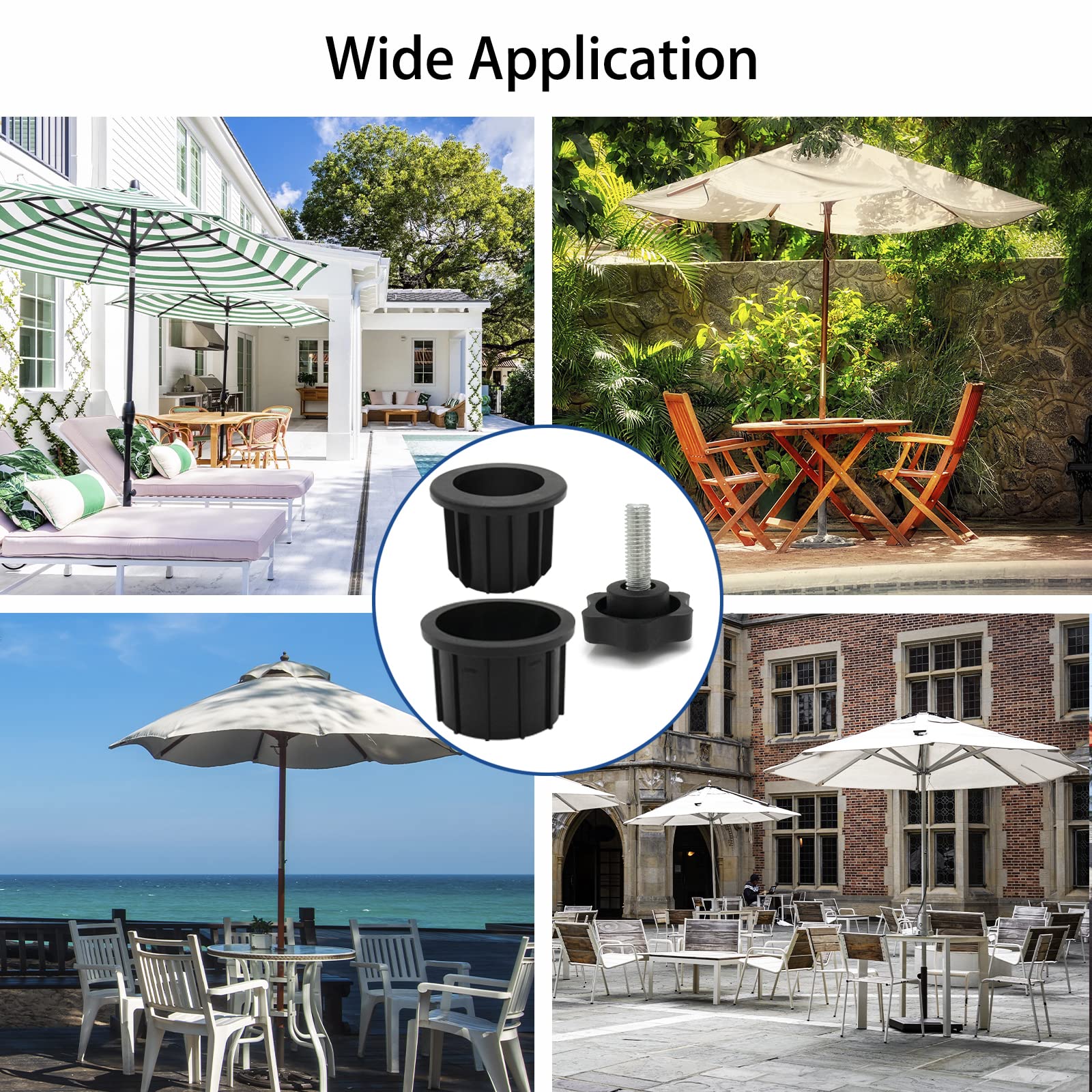 GHAMYEE universal adapter for beach, balcony, poolside umbrellas.