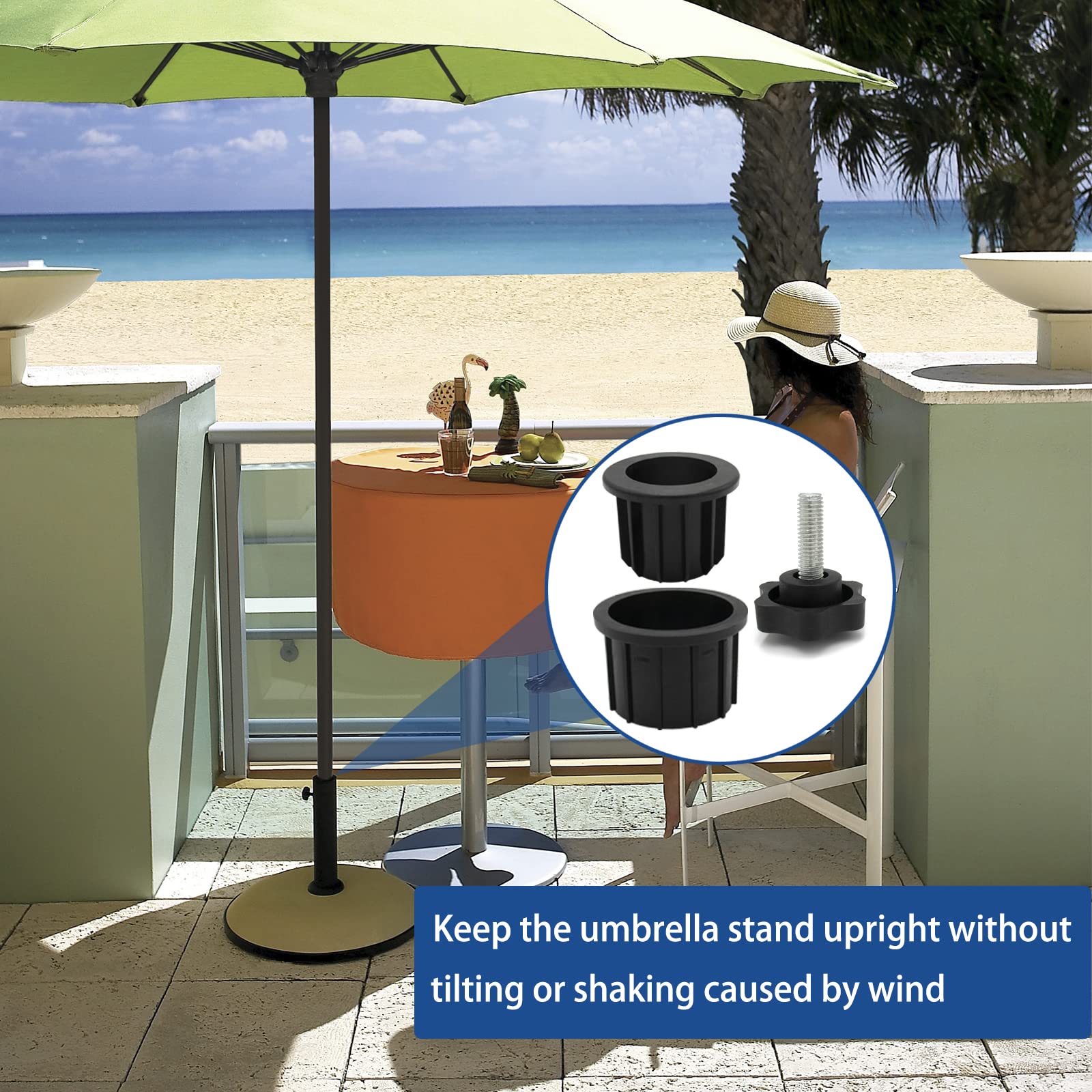 GHAMYEE HDPE rings resist weather and keep bases clean.