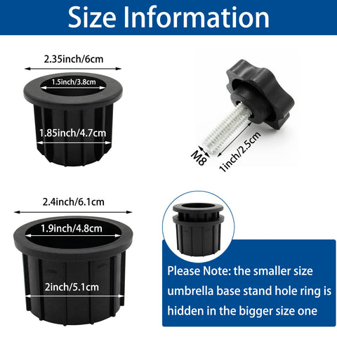 GHAMYEE M8 threaded knob replacement provides durable, rust-resistant tightening for stable poles.