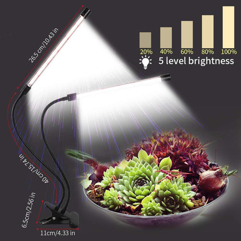 GHodec grow light timer feature enabling auto on/off for convenient plant care.
