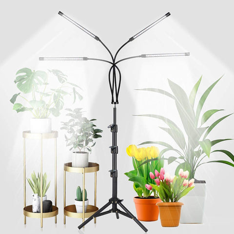 GHodec grow light with stand extended for tall plants and even coverage