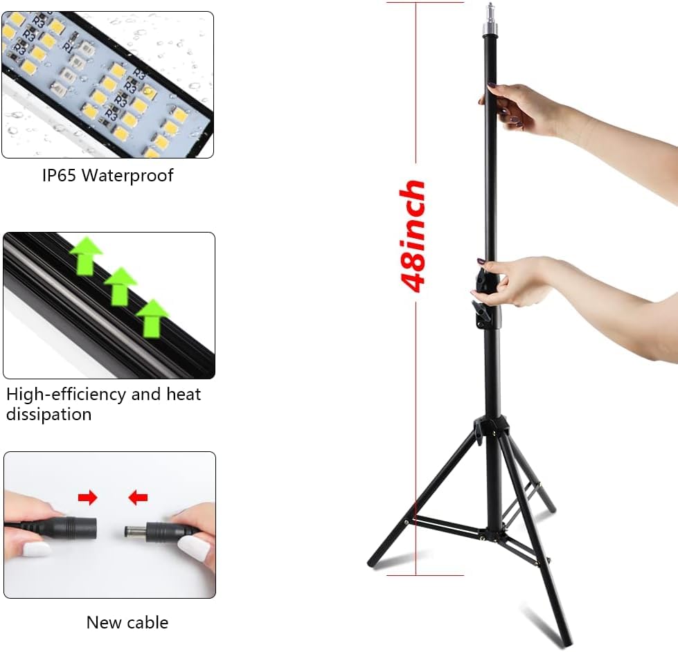 GHodec Grow Light with Stand auto timer control simplifies daily lighting routines.