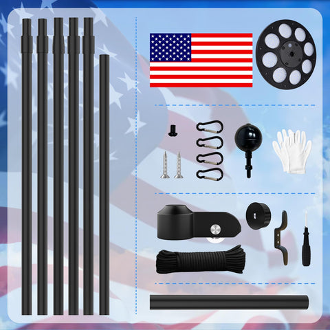 GHOSOONE dual-flag pulley enables smooth display and easy lowering.