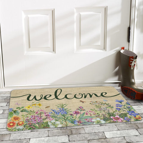 Multifunctional farmhouse mat suitable for porch, deck, or patio