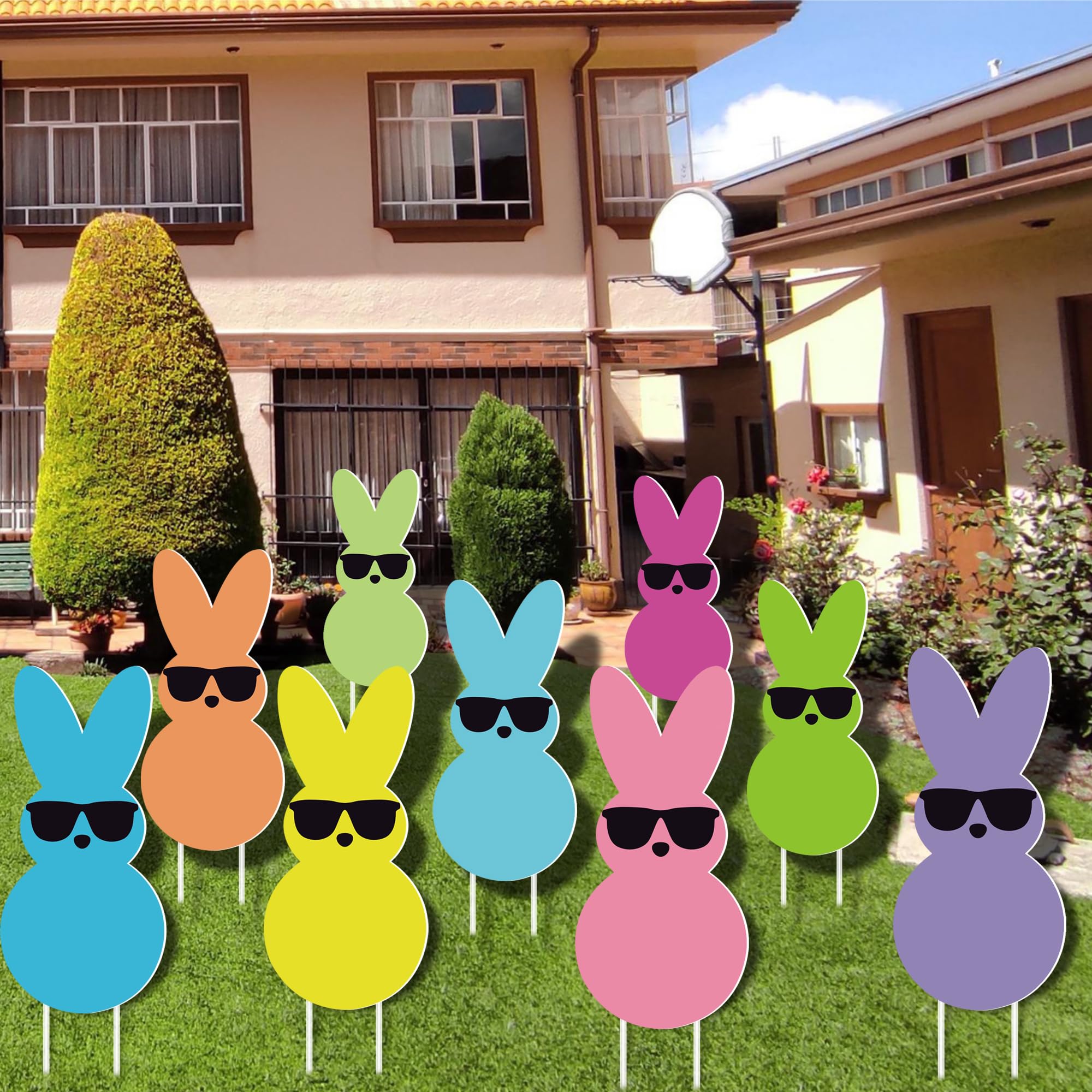 GHSJYO Bunny yard signs double as festive photo props for Easter.