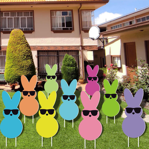 GHSJYO Bunny yard signs double as festive photo props for Easter.